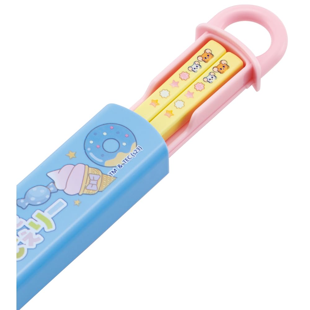 Skater Kids Chopsticks Set with Case 16.5cm Antibacterial Tom and Jerry Theme