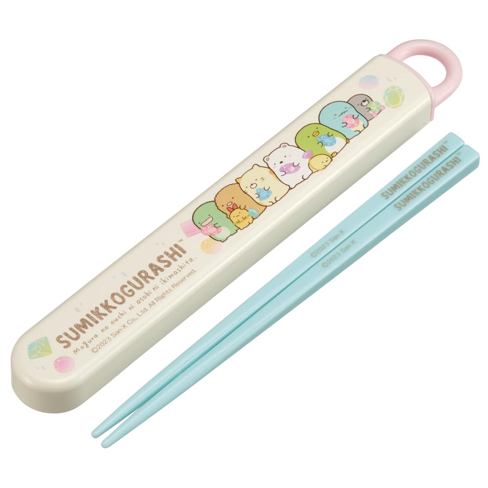 Skater Childrens Chopsticks Set 16.5cm Antibacterial Easy-Open for Girls Japan