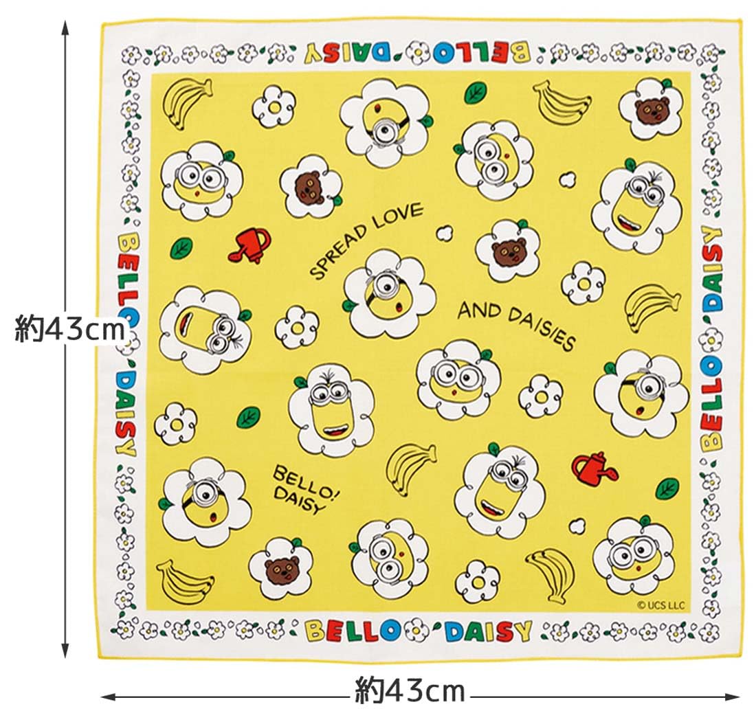 Skater Kids Lunch Box Cloth 43x43cm Minion Design Made in Japan