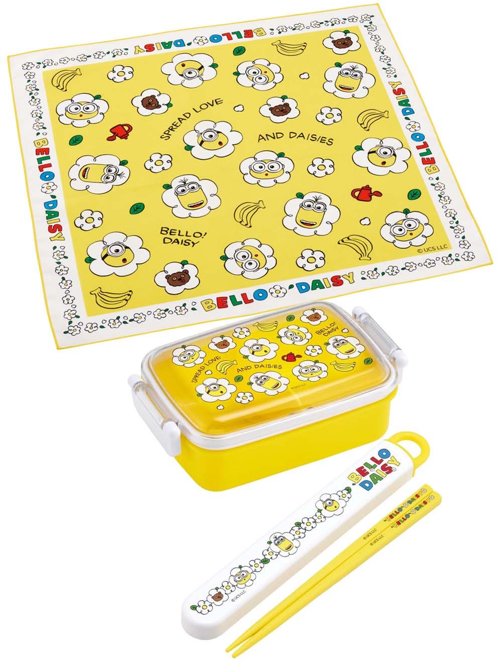Skater Kids Lunch Box Cloth 43x43cm Minion Design Made in Japan