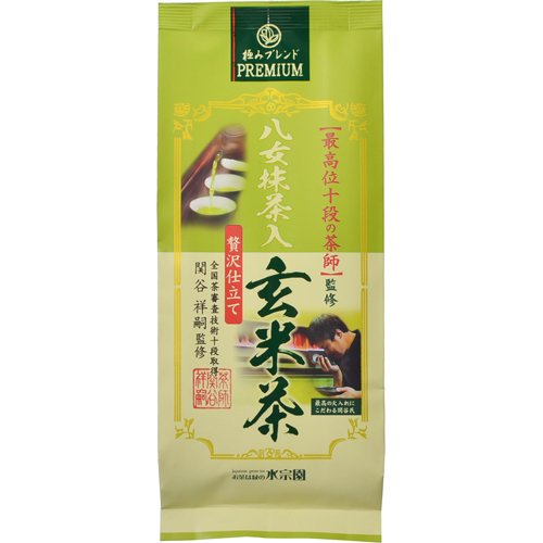 Suisouen Genmaicha Brown Rice Green Tea with Yame Matcha Blend 150G