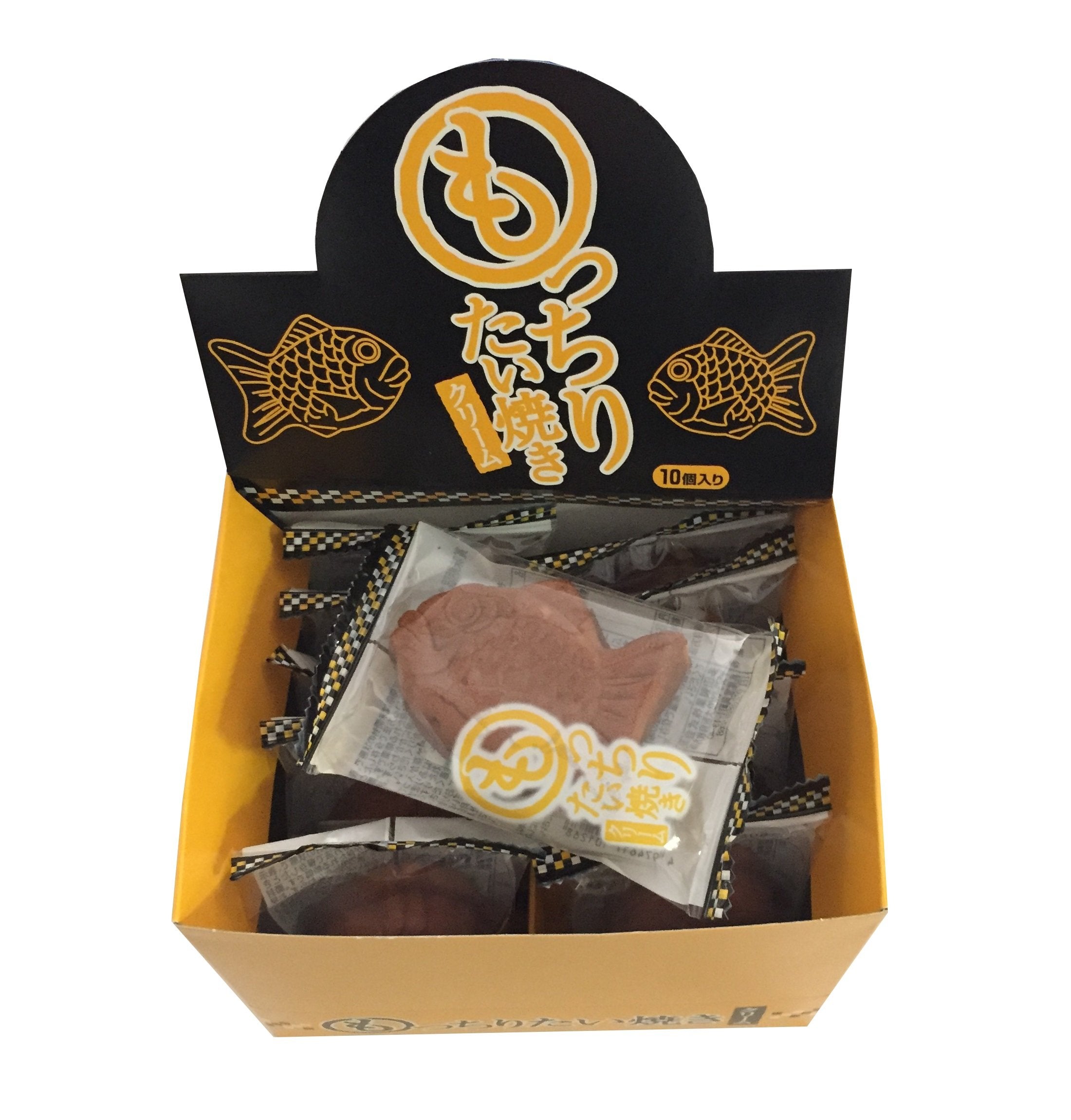 Tada Confectionery Taiyaki Custard Cream Waffle Snack Pack - 10 Pieces