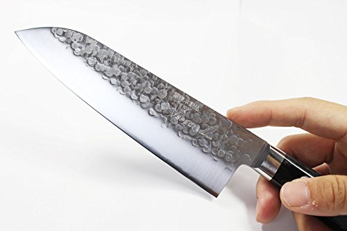 Takamura Hamono 170mm VG10 Stainless Steel Santoku Knife Hammered Finish