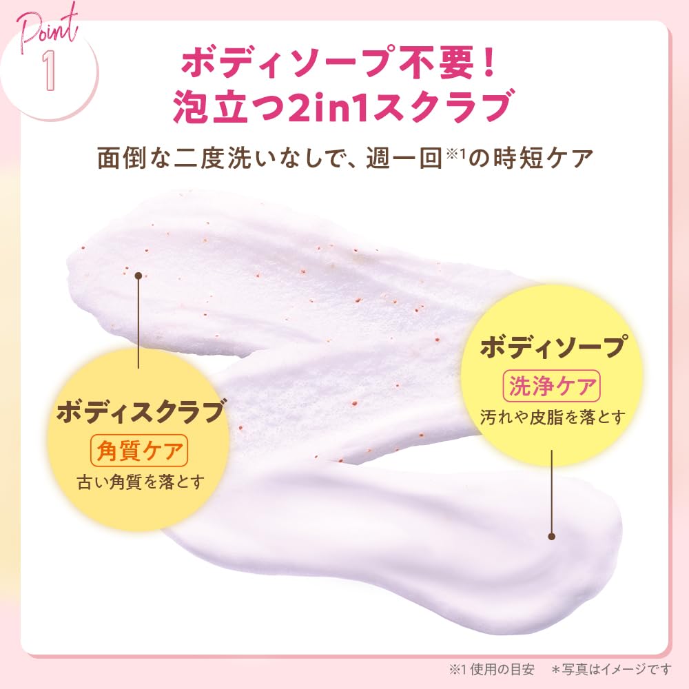 Tbc Body Scrub Soap 300G Exfoliating Care for Darkening and Heel with Rose Scent