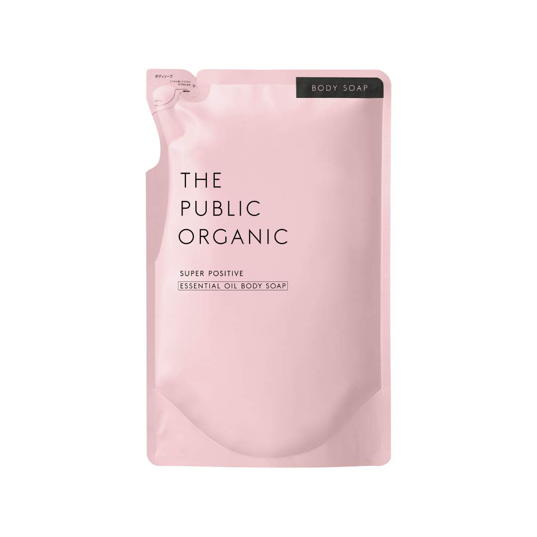 The Public Organic Super Positive Body Soap Refill 400ml - Amino Acid Essential Oil