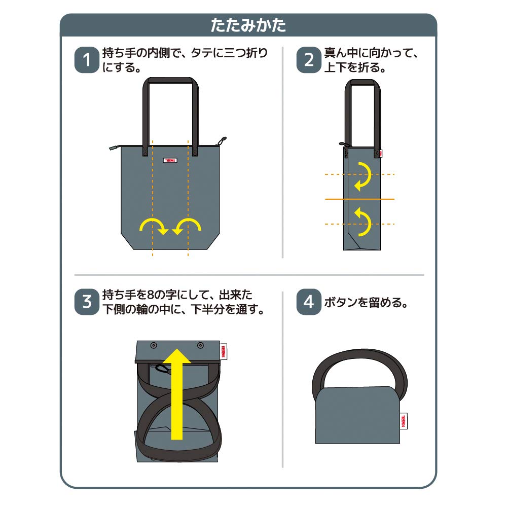 Thermos Rev-012 Dgy Dark Gray 12L Insulated Cooler Shopping Bag