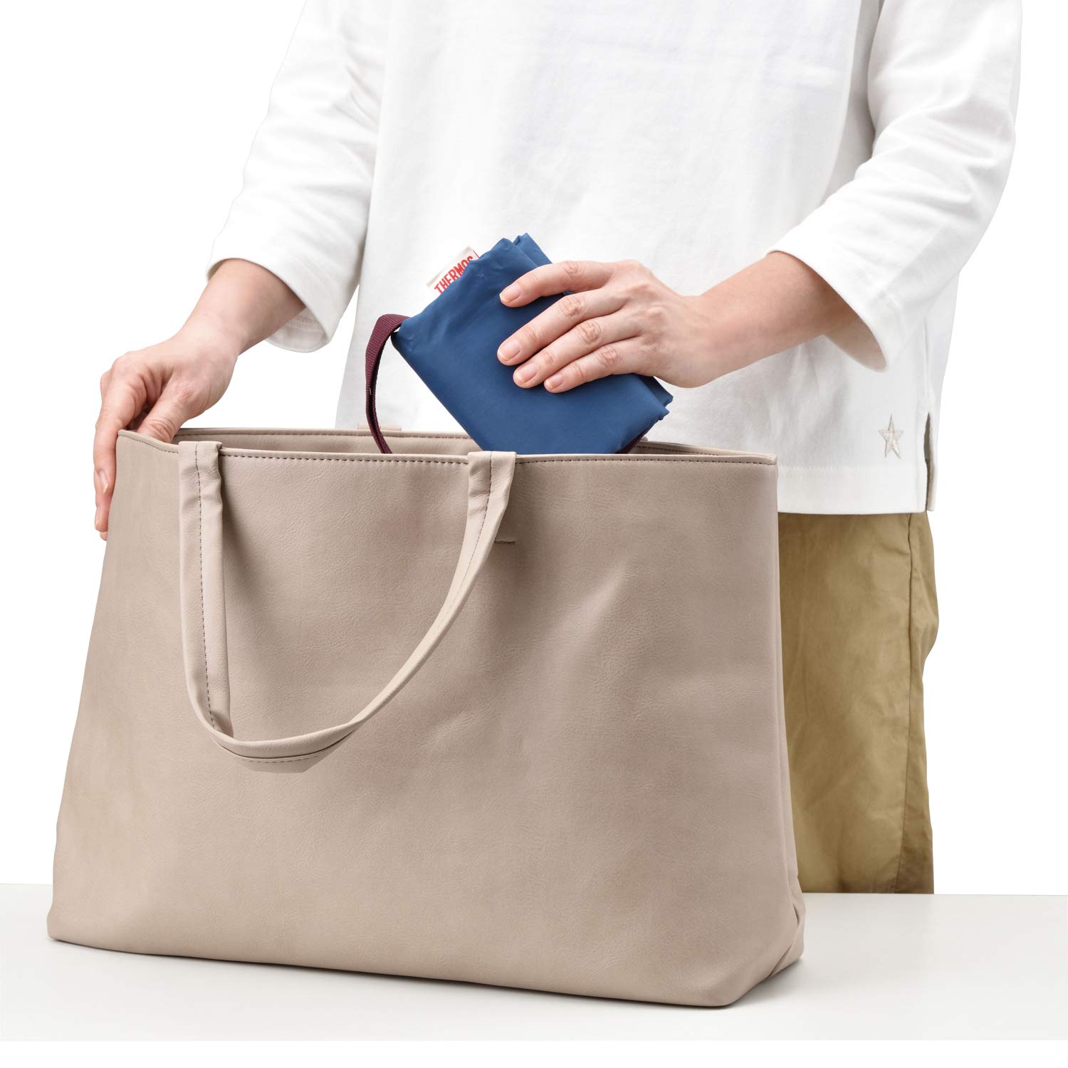 Thermos Navy Cooler Shopping Bag 12L Model Rev-012