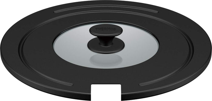 Thermos 26/28cm Black Frying Pan Lid with Detachable Handle Kle-001 Bk