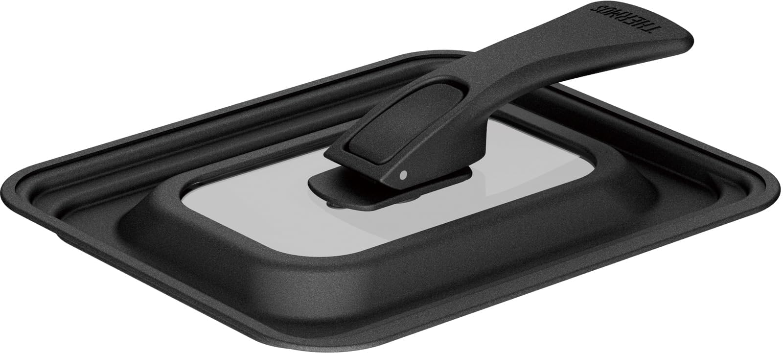 Thermos Kli-001 Bk 13/15Cm Compatible Black Folding Stand Type Egg Fried Pan Lid