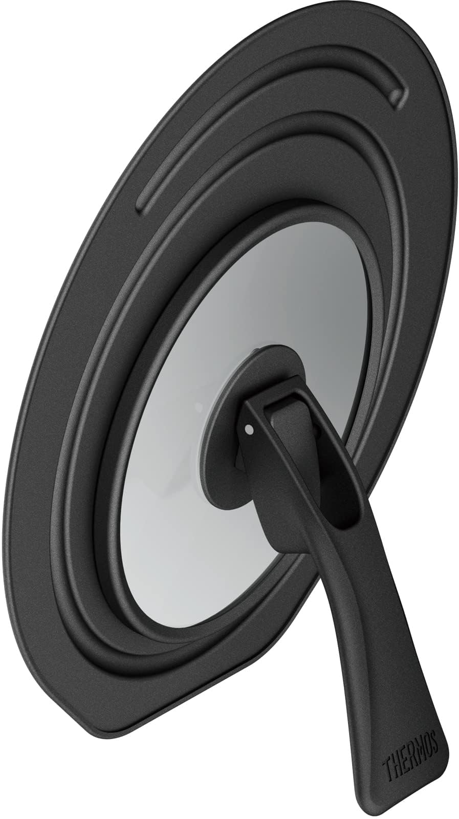 Thermos KLG-001 BK Black Pot and Pan Lid with Folding Stand 18/20cm Compatible