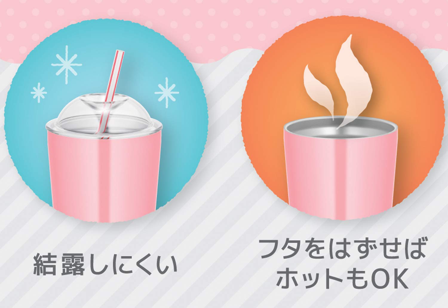 Thermos 300ml Insulated White Straw Cup - JDJ-300 WH Series