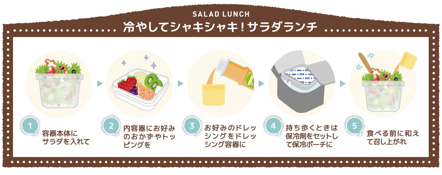 Thermos Insulated Lunch Box 950ml Salad Container in Pink Model Djr-950 P