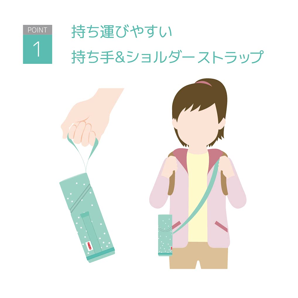 Thermos Mint Star Bottle Pouch 350-400ml with Strap Model APG-351 MT-ST