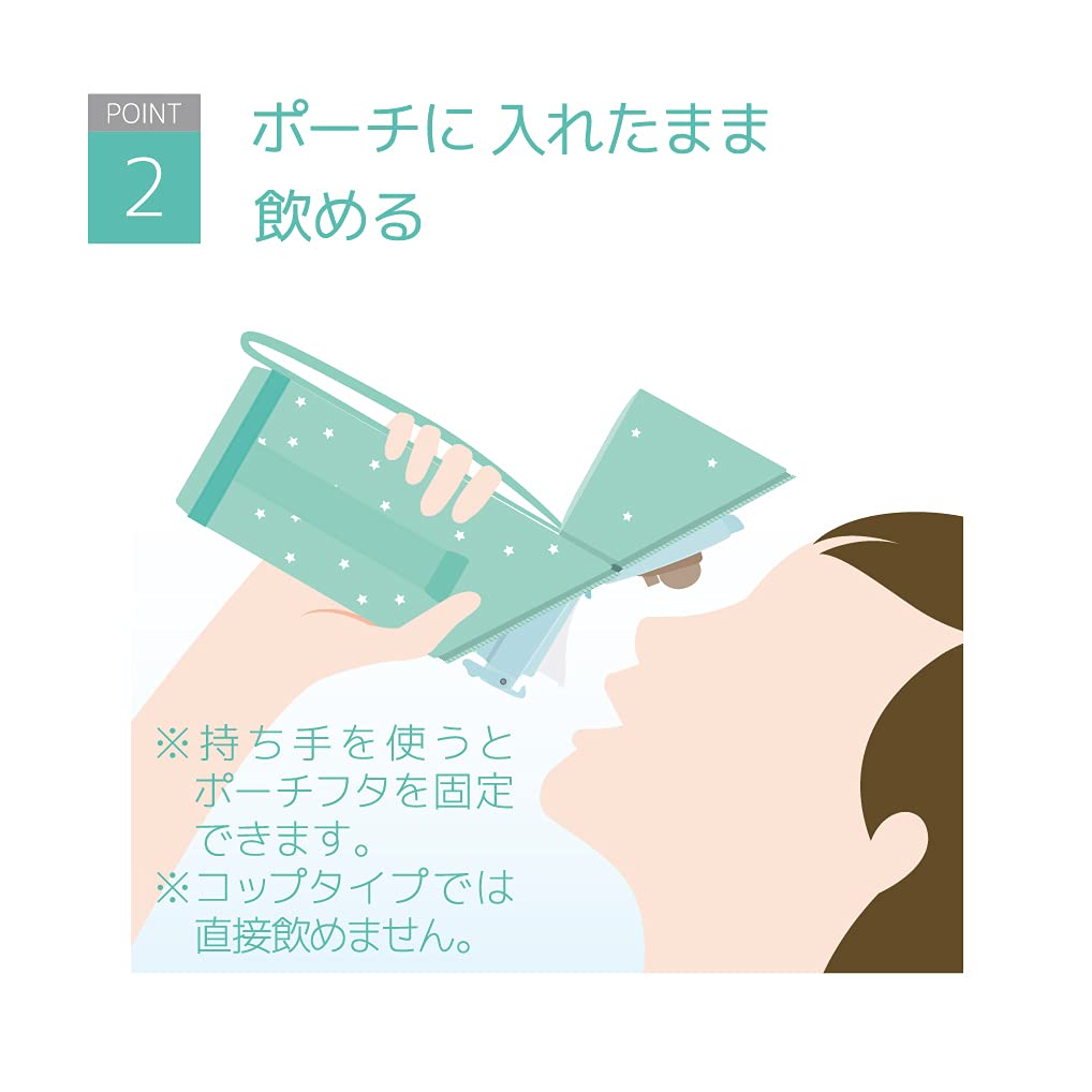 Thermos Mint Star Bottle Pouch 350-400ml with Strap Model APG-351 MT-ST