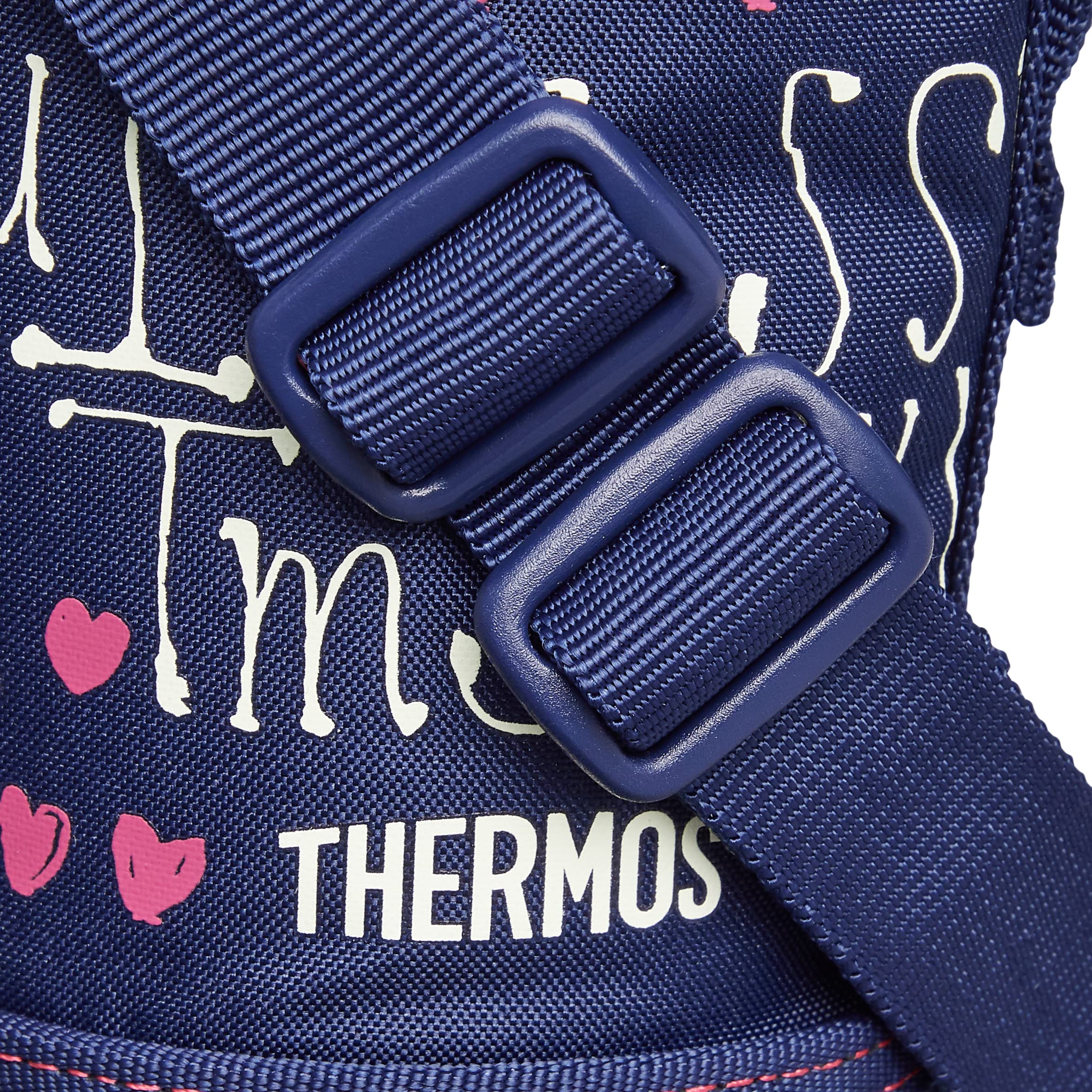 Thermos 2-Way Bottle Replacement Parts with Handy Pouch in Navy Heart Design