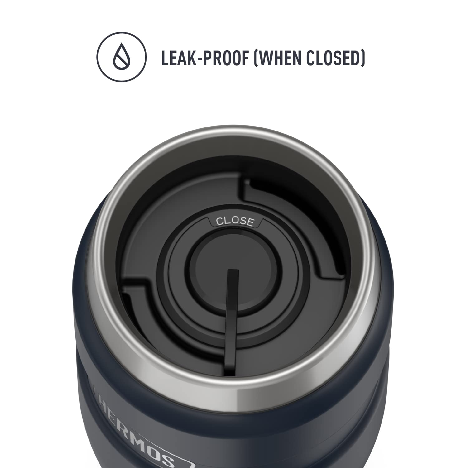 Thermos Stainless King 1-Pack Matte Blue Travel Tumbler