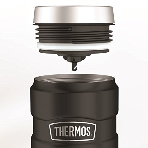 Thermos Stainless King Black Travel Tumbler Compact 16-Ounce/450ml Capacity