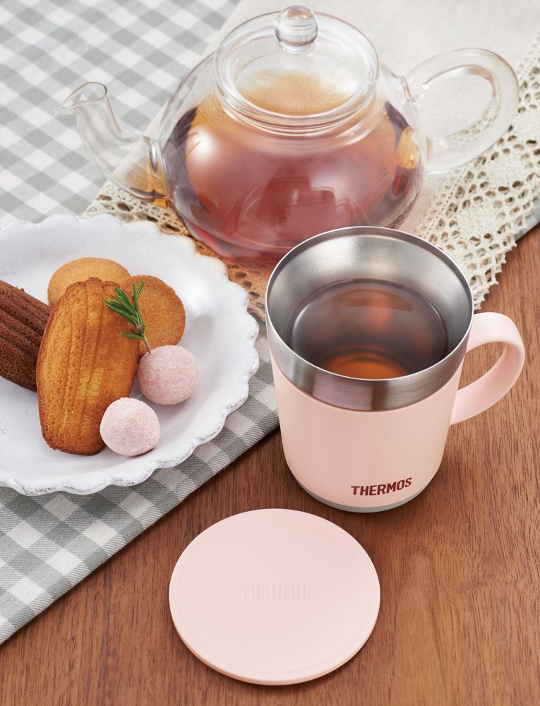 Thermos JDC-241 LP Light Pink Thermal Mug 240ml Capacity