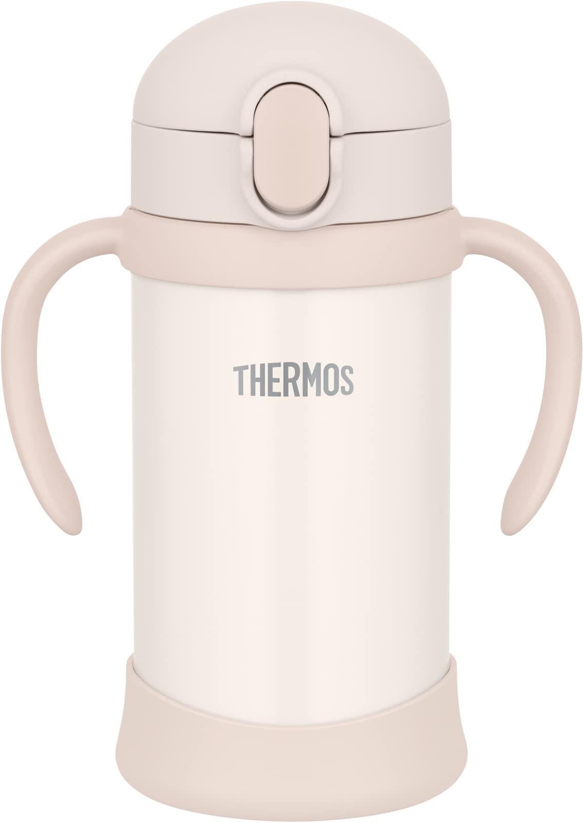 Thermos Beige Vacuum Flask Fjl-350 350ml Baby Straw Mug