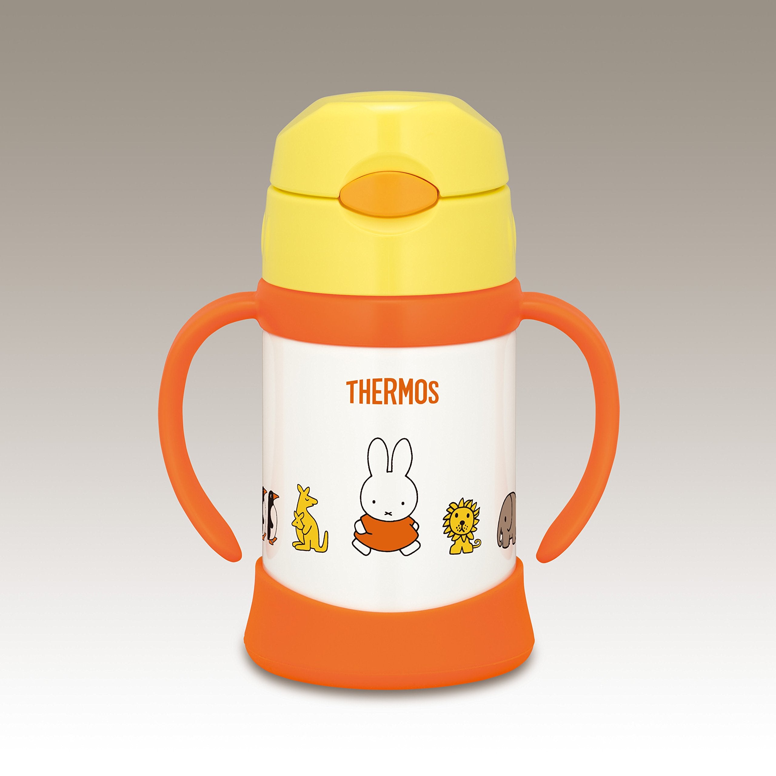 Thermos Baby Straw Mug 250ml Vacuum Insulated Leak-Proof Suitable for 9 Months & Up - Yellow
