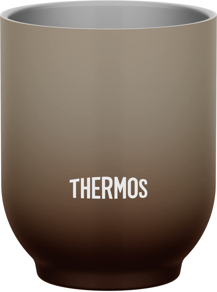 Thermos Brand 240ml Brown Vacuum Insulated Teacup Model JDT-240 BW