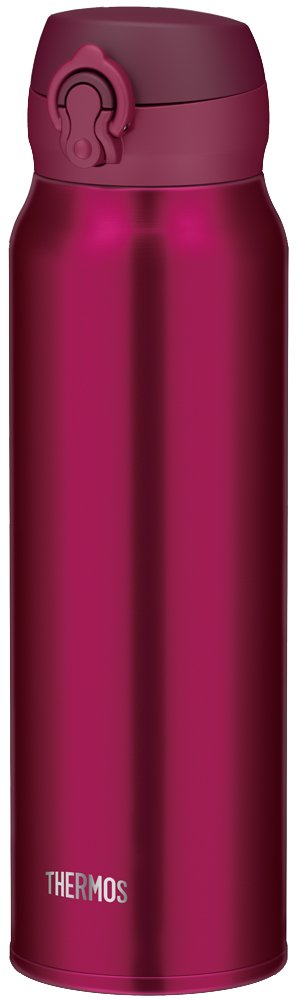 Thermos 0.75L Ruby Red Vacuum Insulated Mobile Mug - One-Touch Open Type