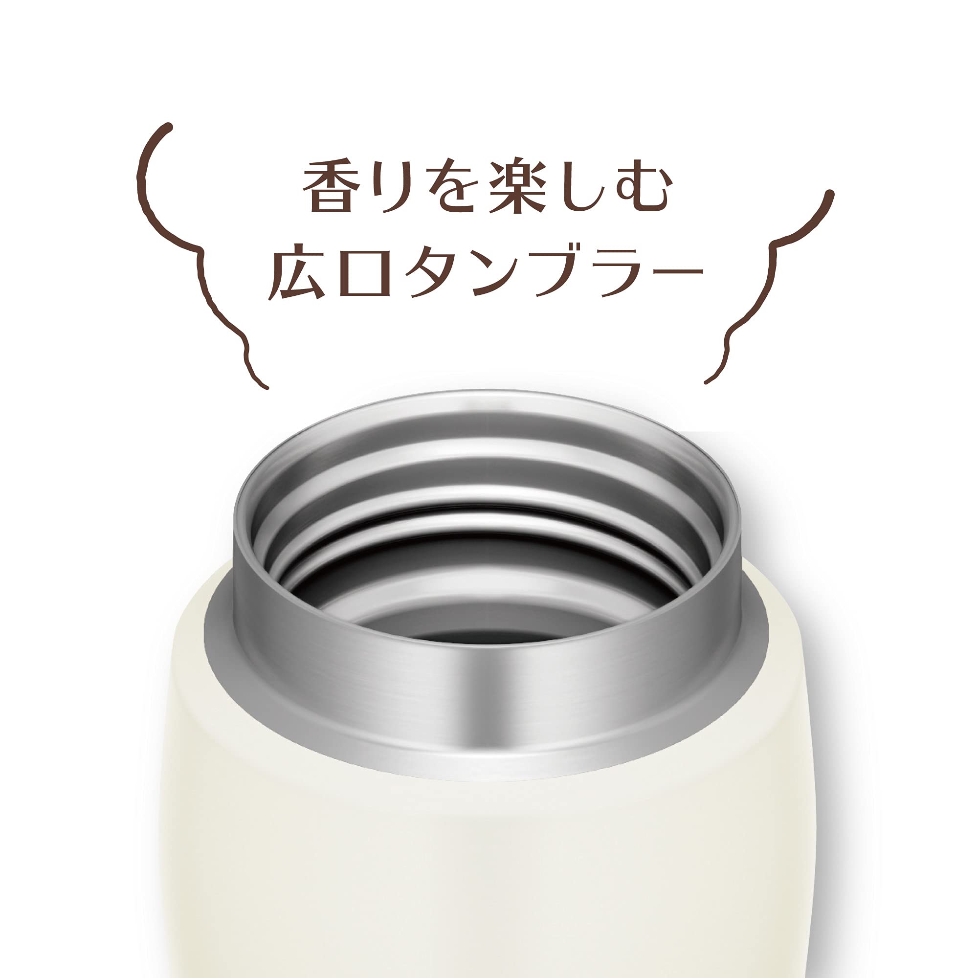 Thermos Matte White 480ml Vacuum Insulated Portable Tumbler - Joe-481 Mtwh