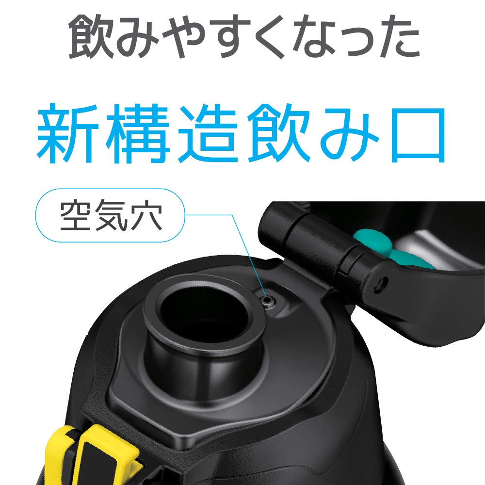 Thermos 1.0L Vacuum Insulated Sports Bottle Black Camouflage FHT-1000F Bk-C