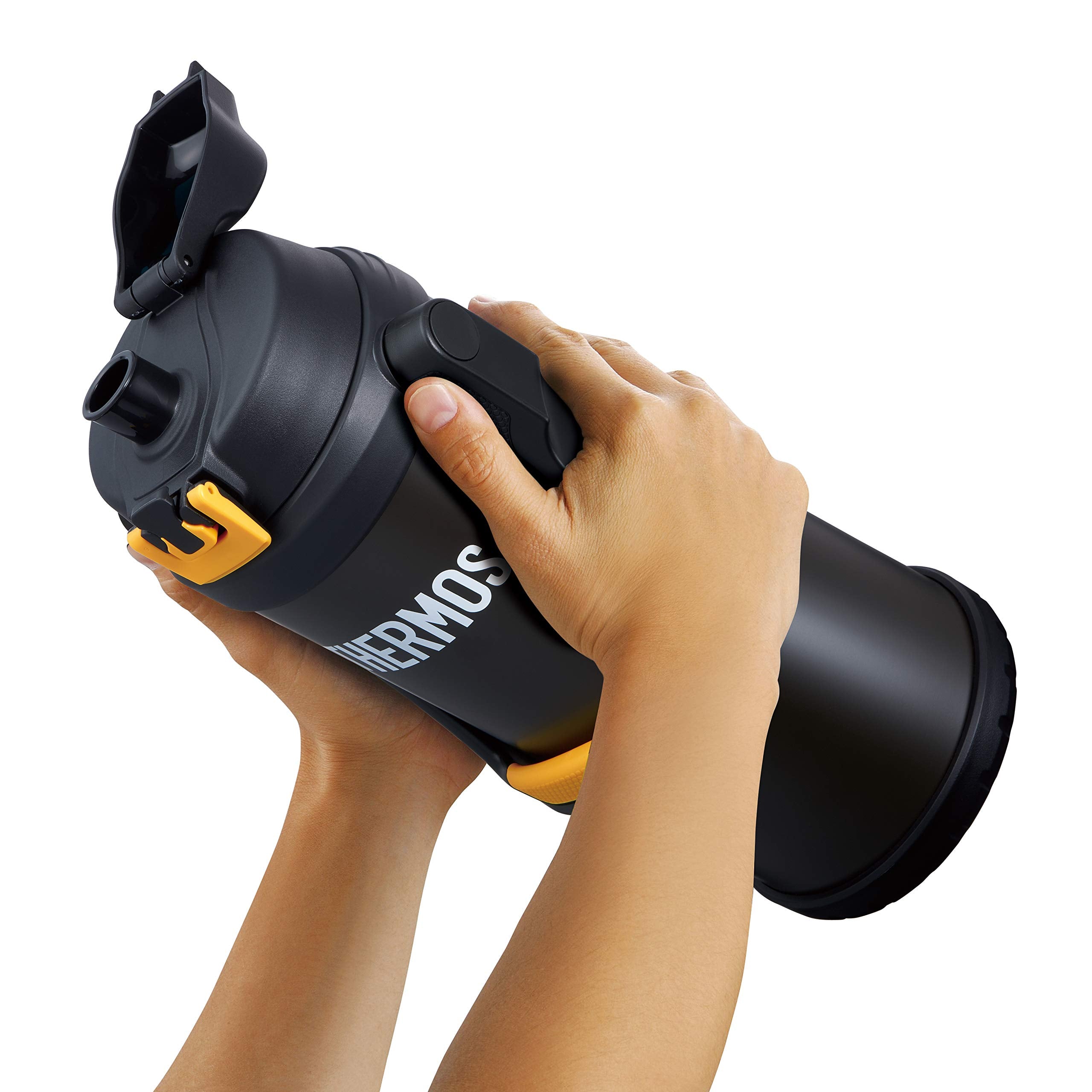 Thermos 2.5L Black Orange Sports Jug Vacuum Insulated Ffv-2501 Bkor