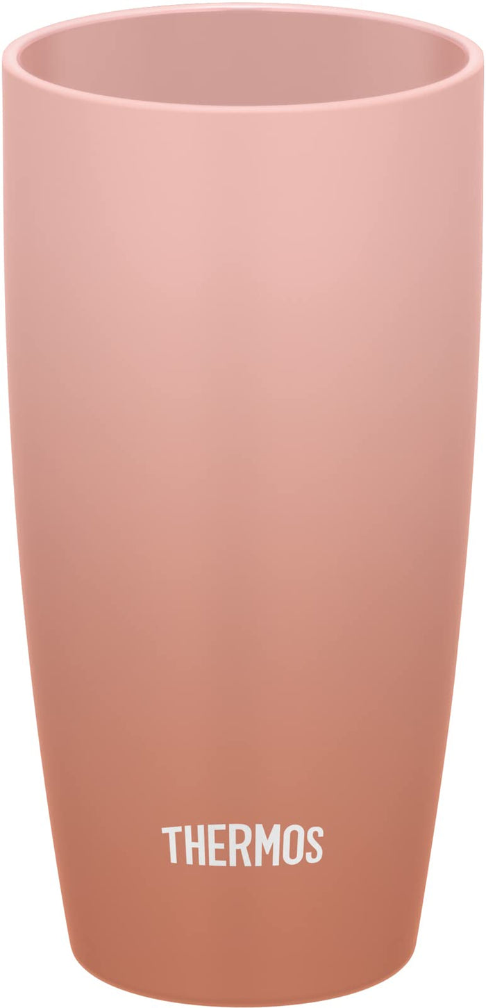 Thermos Brand JDM-421 Vacuum Insulated Tumbler 420ml in Rose Beige