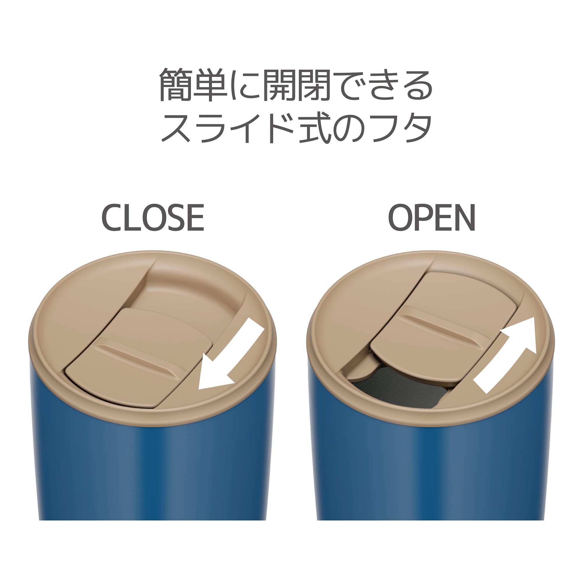 Thermos Jdp-400 Bl 400Ml Blue Vacuum Insulated Tumbler With Lid