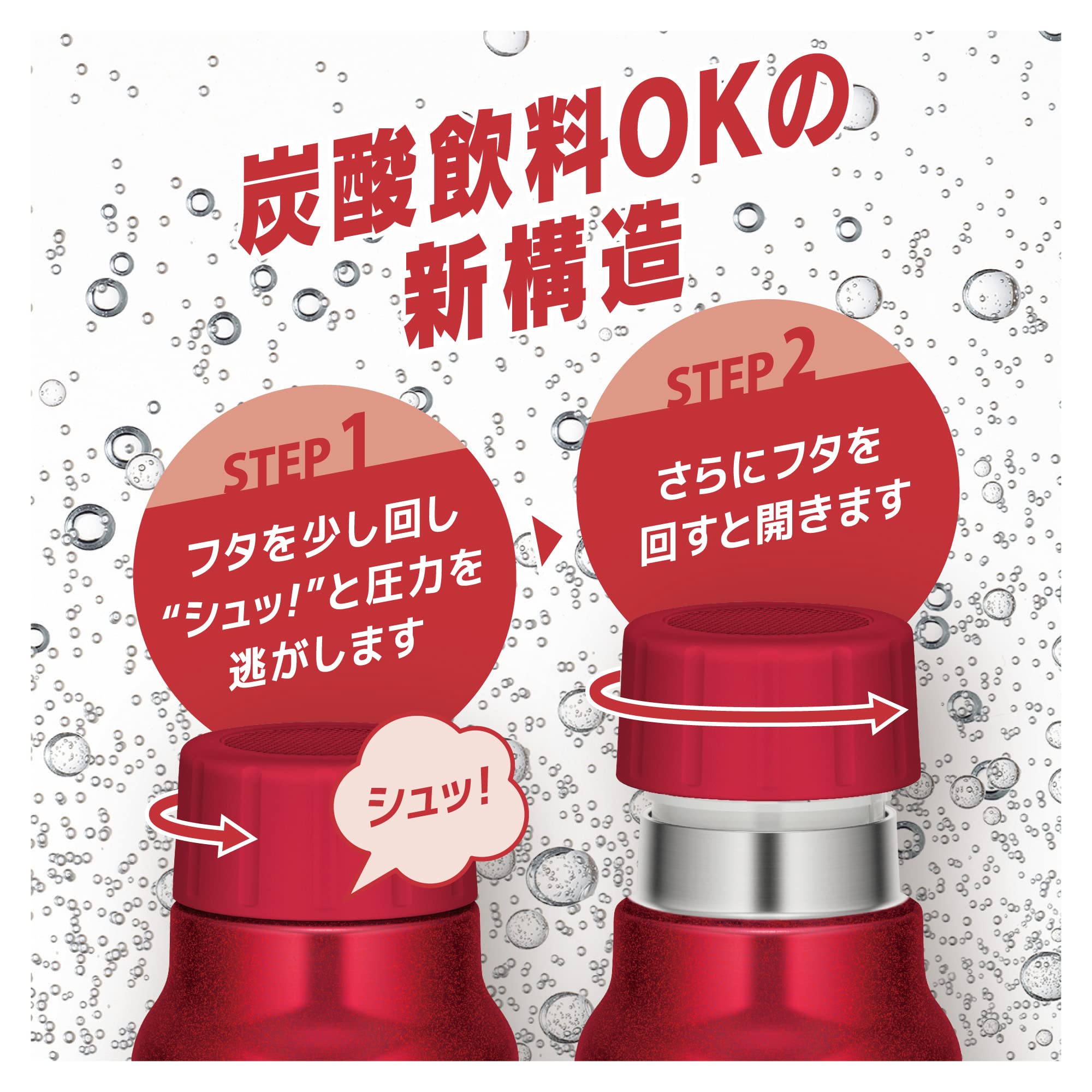 Thermos FJK-750 R 750ml Insulated Bottle for Drinks Red Water Flask