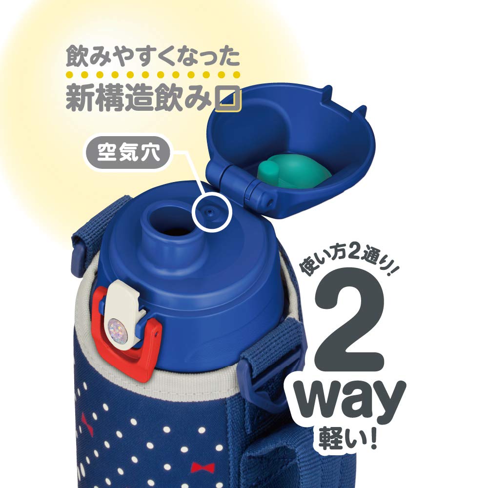 Thermos 1.0L Vacuum Insulated Water Bottle Navy Dot Fjj-1000Wf Nvd