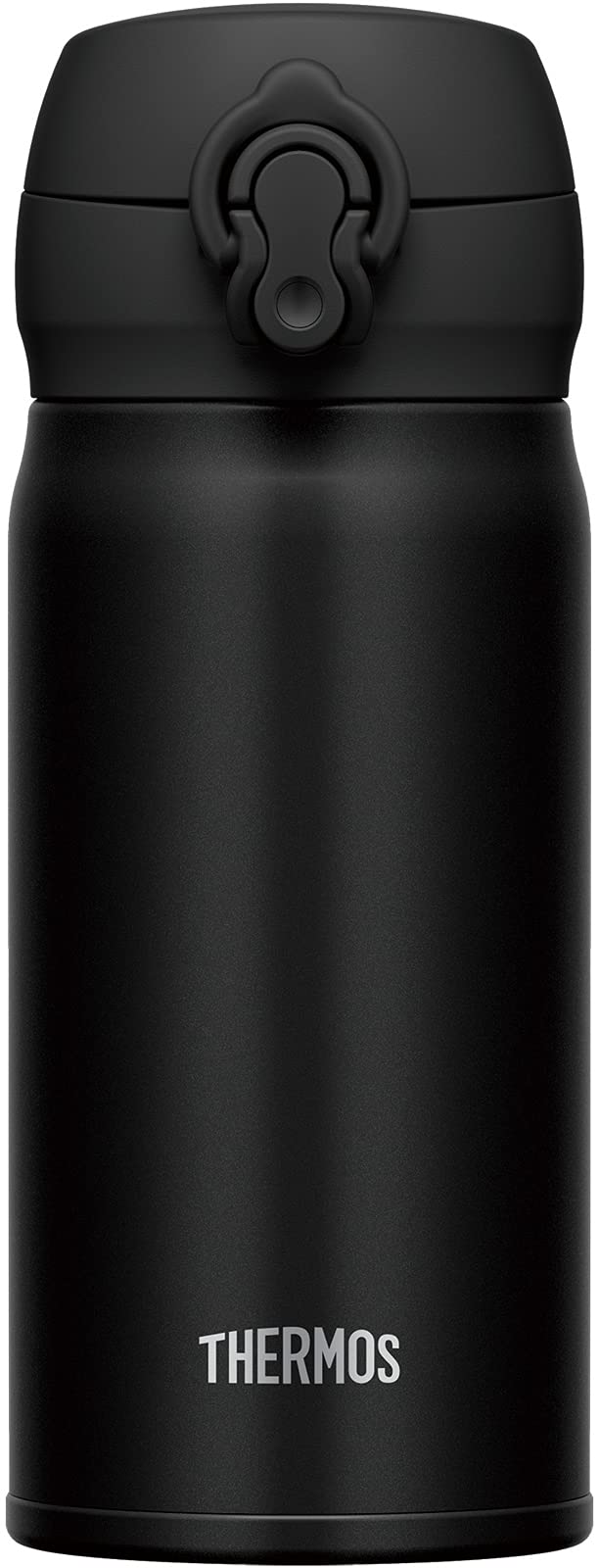 Thermos 350ml Vacuum Insulated Water Bottle Deep Black Mobile Mug - JNL-355 DPBK