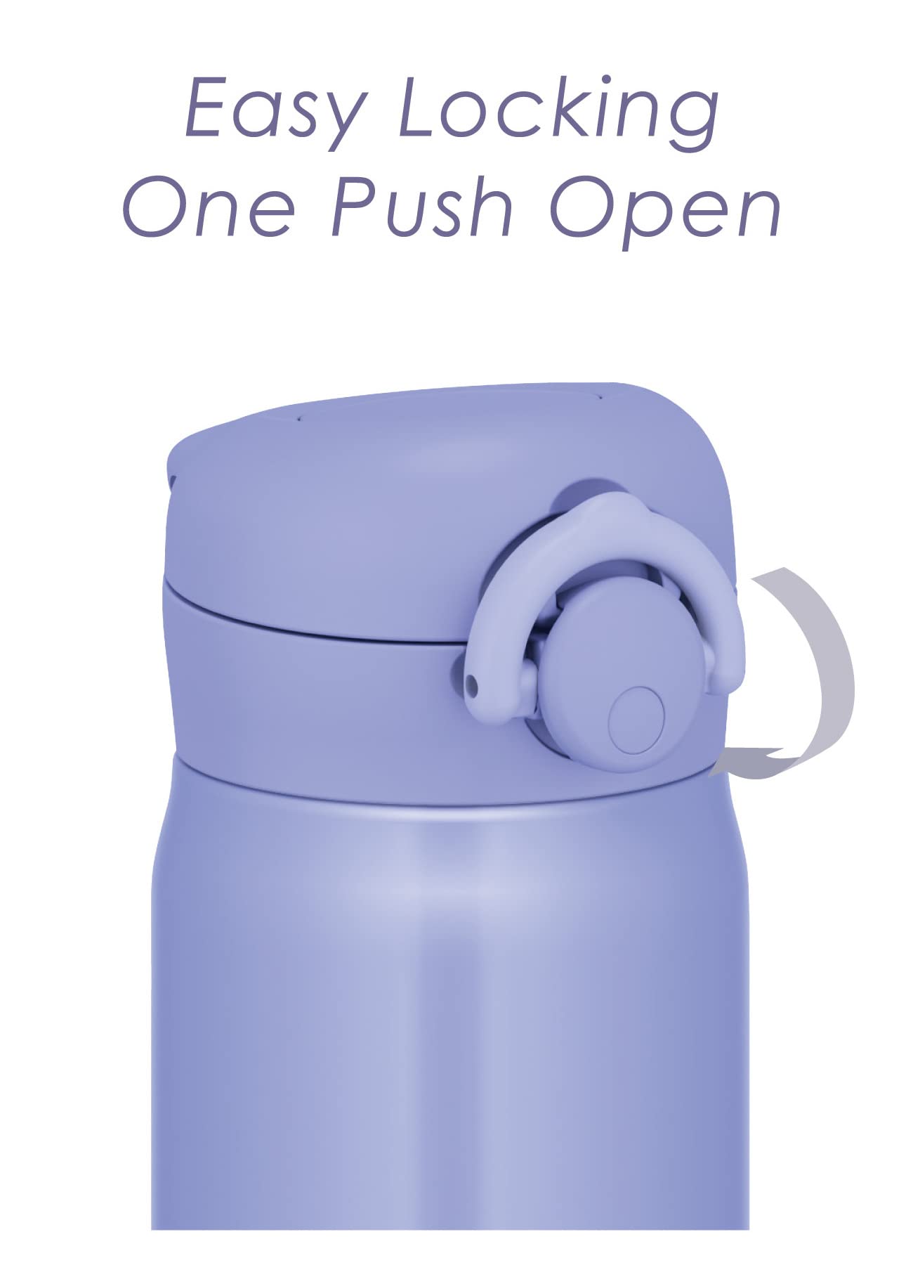 Thermos Blue Purple 500ml Vacuum Insulated Water Bottle Mobile Mug Jnr-503