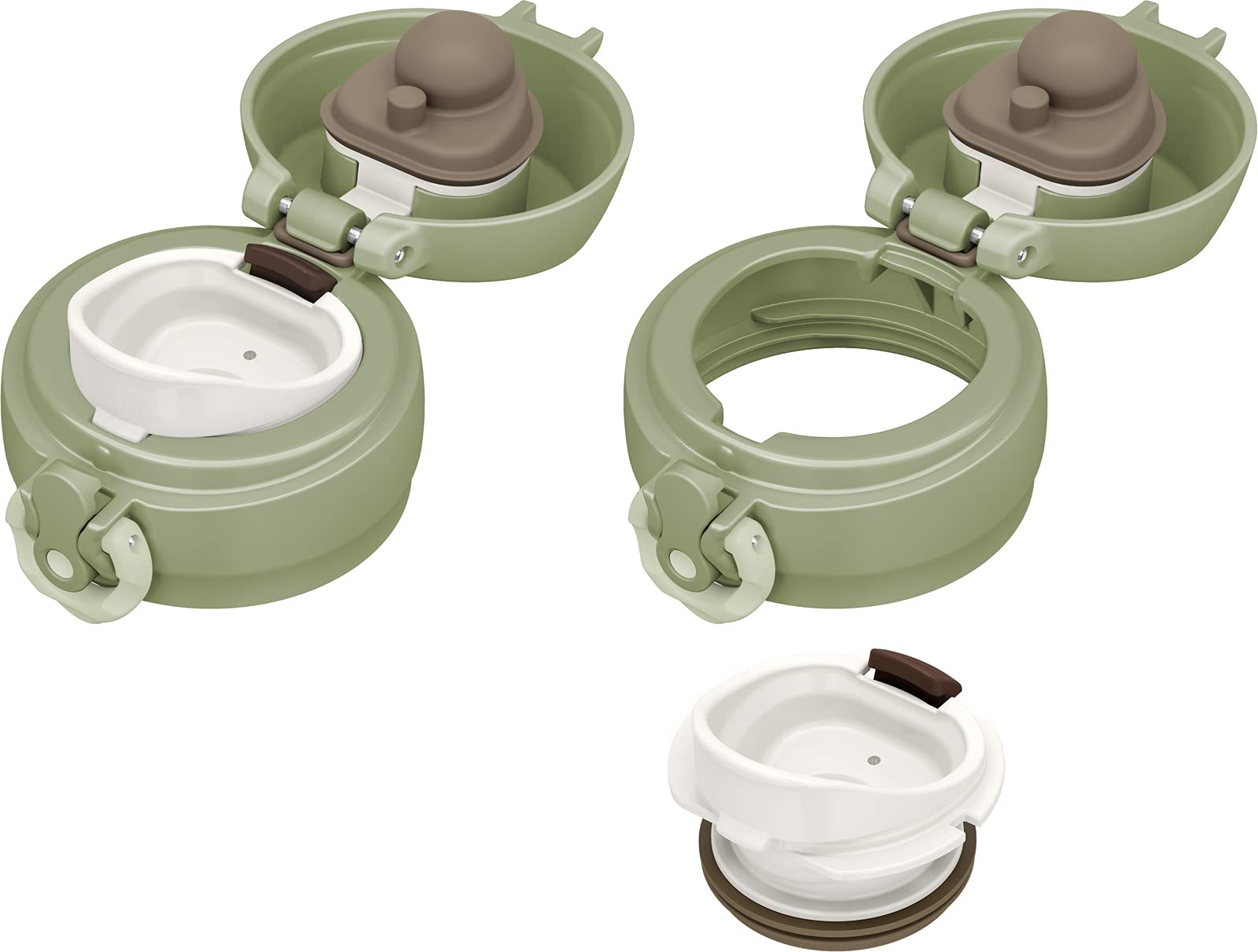 Thermos Vacuum Insulated Water Bottle Mobile Mug 500ml Khaki Jnl-505 Kki