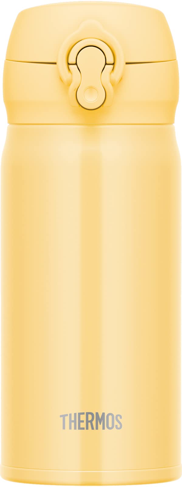 Thermos JNL-356 Cry 350Ml Stainless Steel Water Bottle - Vacuum Insulated Easy-Clean Cream Yellow