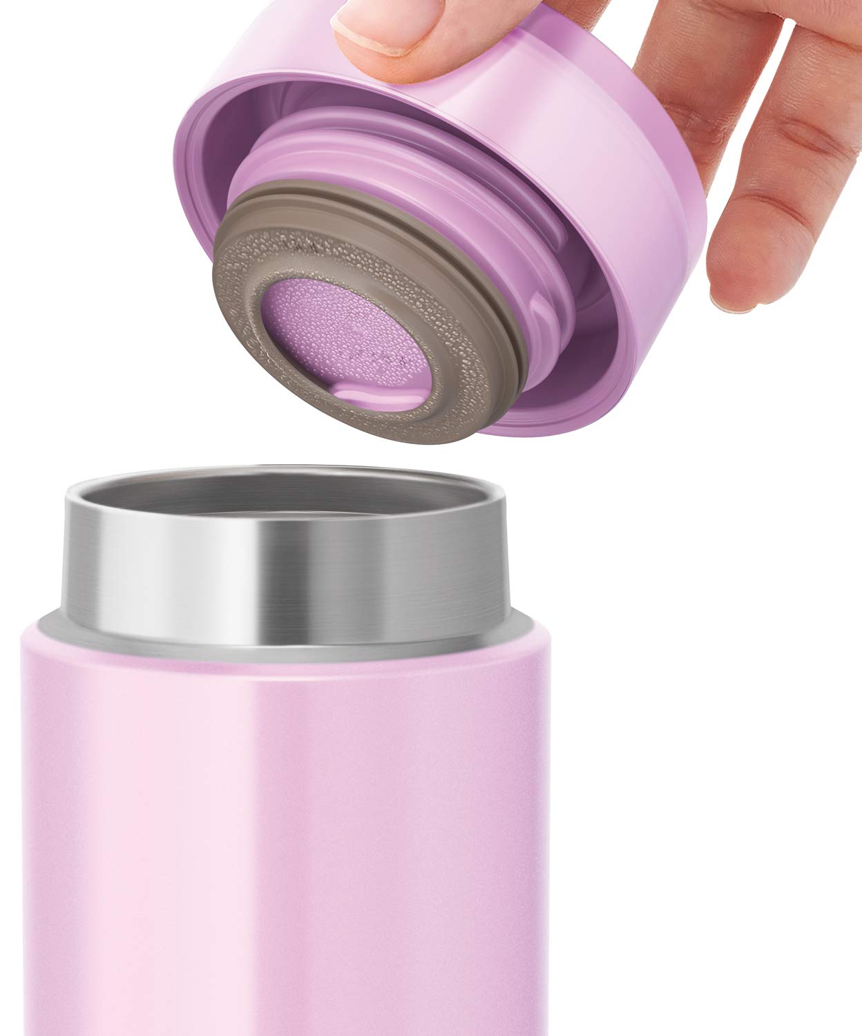 Thermos Vacuum Insulated 350Ml Portable Water Bottle in Powder Pink