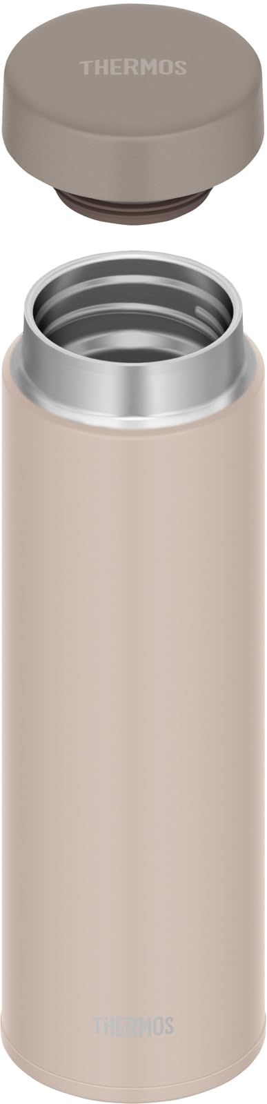 Thermos 480ml Stainless Steel Vacuum Insulated Water Bottle Easy Clean Screw Type Shell Beige - Jon-481 Sbe