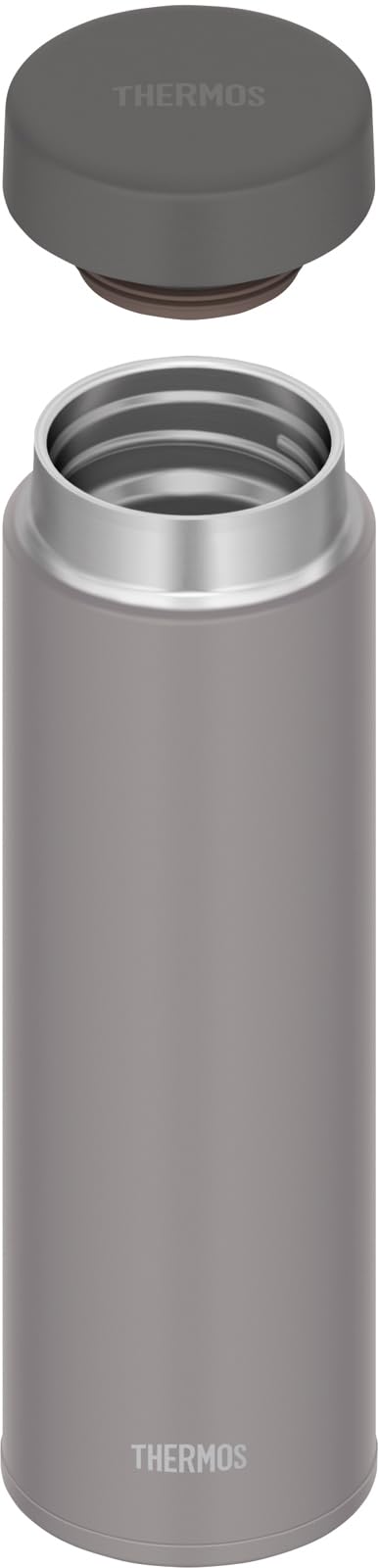 Thermos Jon-481 Stg 480ml Vacuum Insulated Stainless Steel Water Bottle Stone Gray Easy-Clean Leak-Proof
