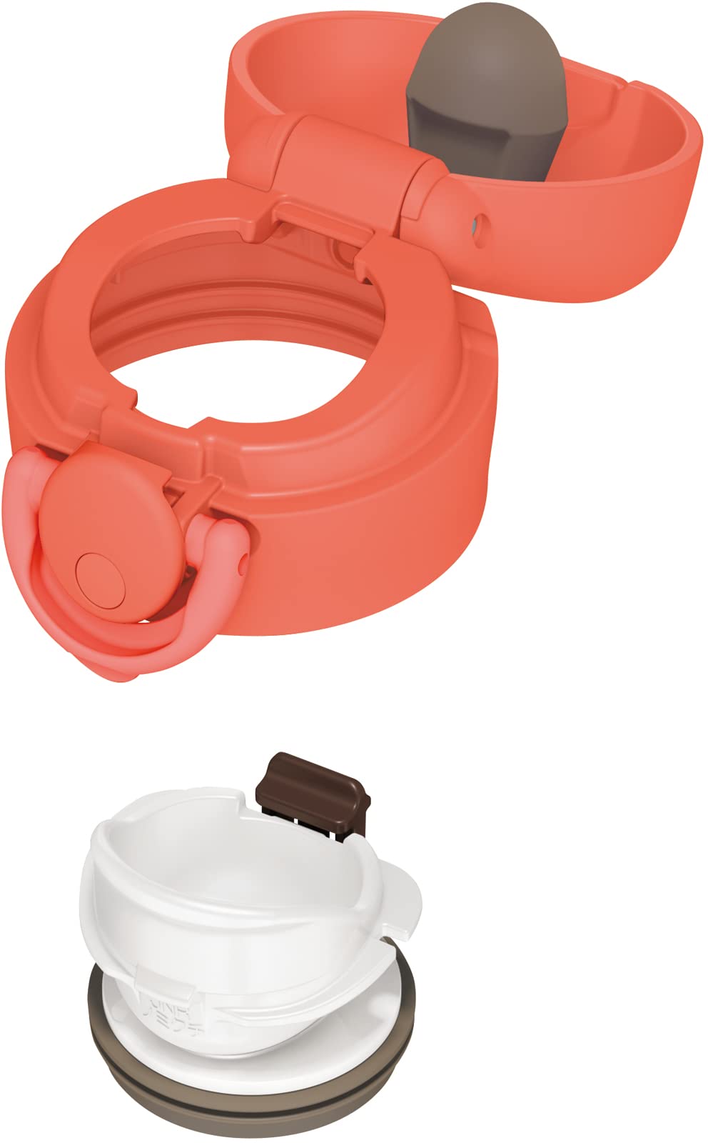 Thermos JNR-503 500ml Vacuum Insulated Water Bottle in Coral Orange