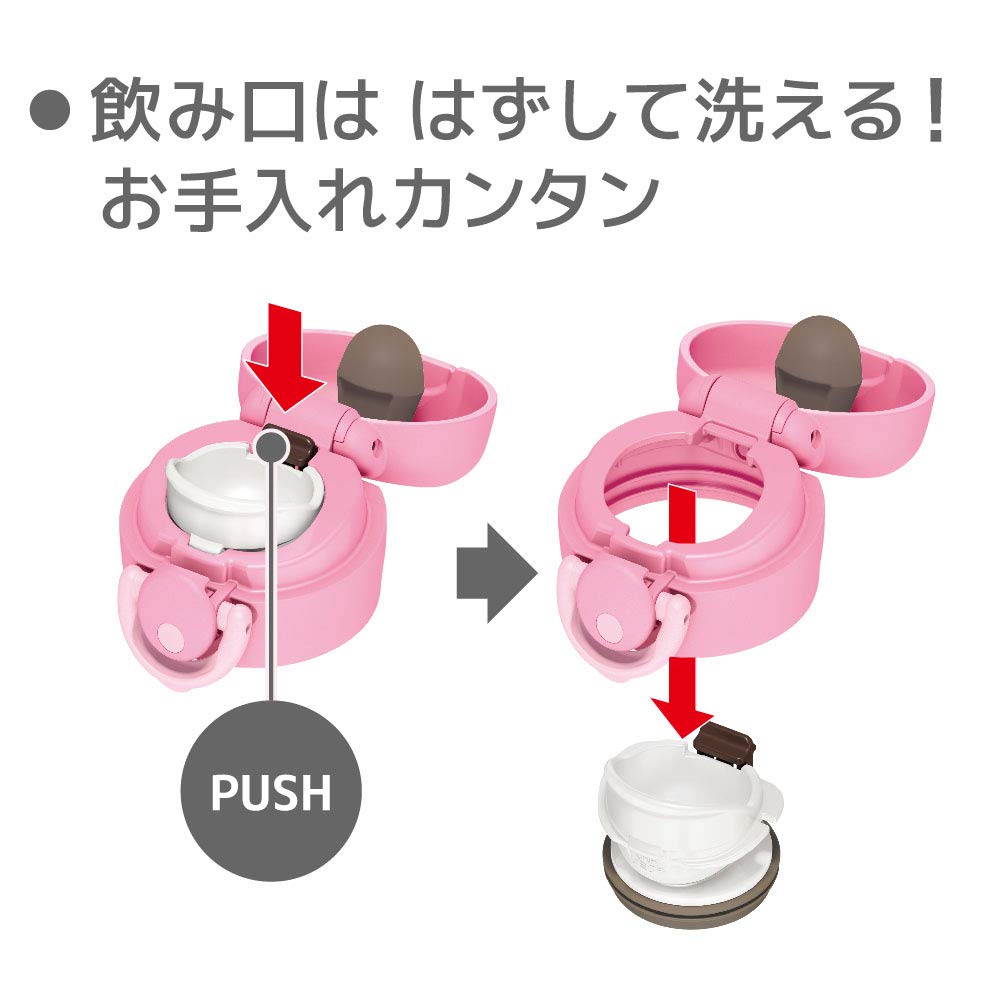 Thermos Pink Vacuum Insulated 500ml Water Bottle Portable Mug Jnr-501