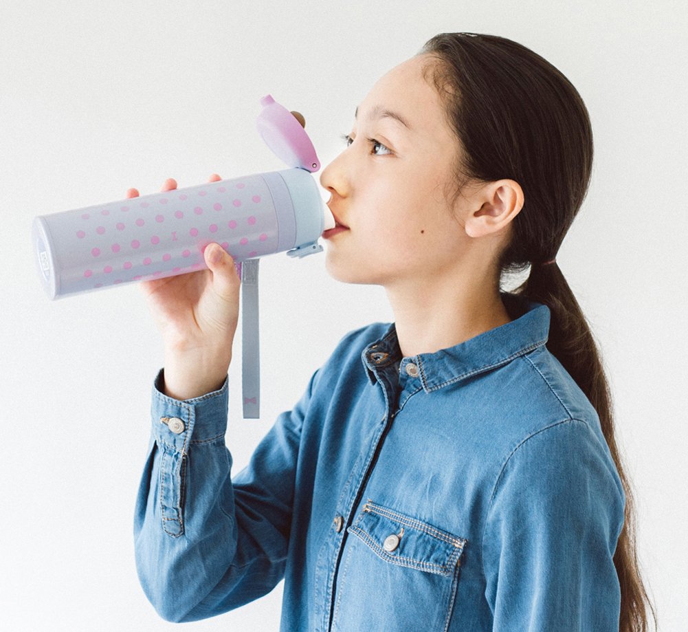 Thermos 550Ml Vacuum Insulated Portable Water Bottle in Purple Blue