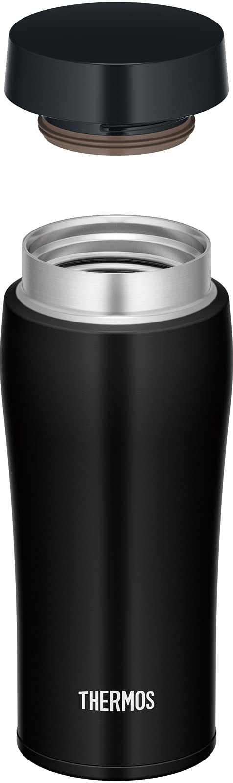 Thermos 360ml Vacuum Insulated Portable Matte Black Water Bottle Tumbler Joe-361
