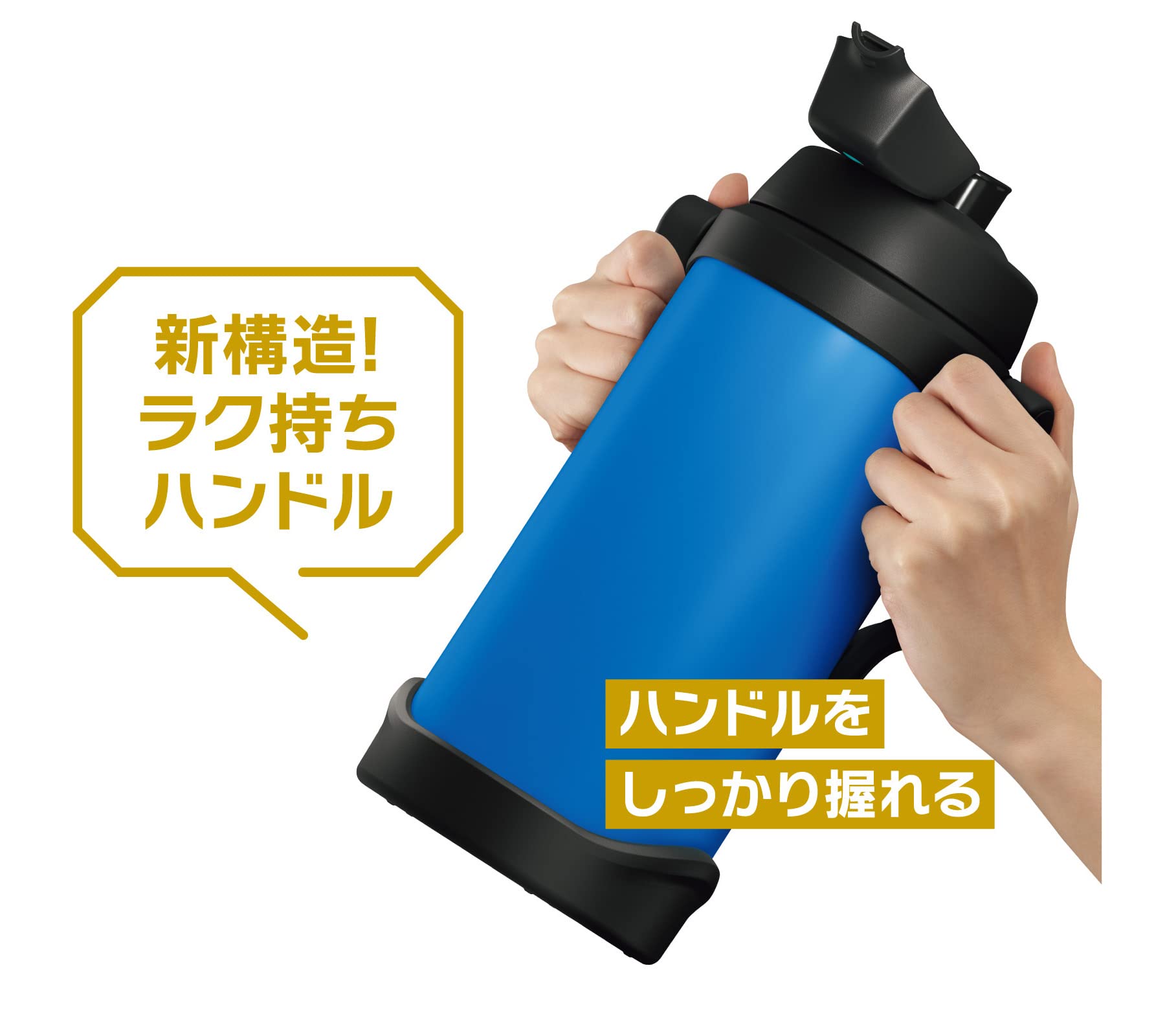 Thermos Fjq-2500 Bl 2.5L Blue Stainless Steel Vacuum Insulated Sports Water Bottle