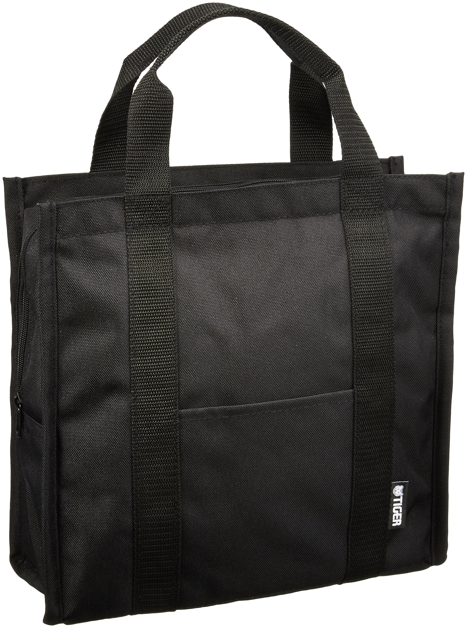 Tiger LWY-T036-K Black Stainless Steel Lunch Jar with Tote Bag 1.8 Cups Capacity