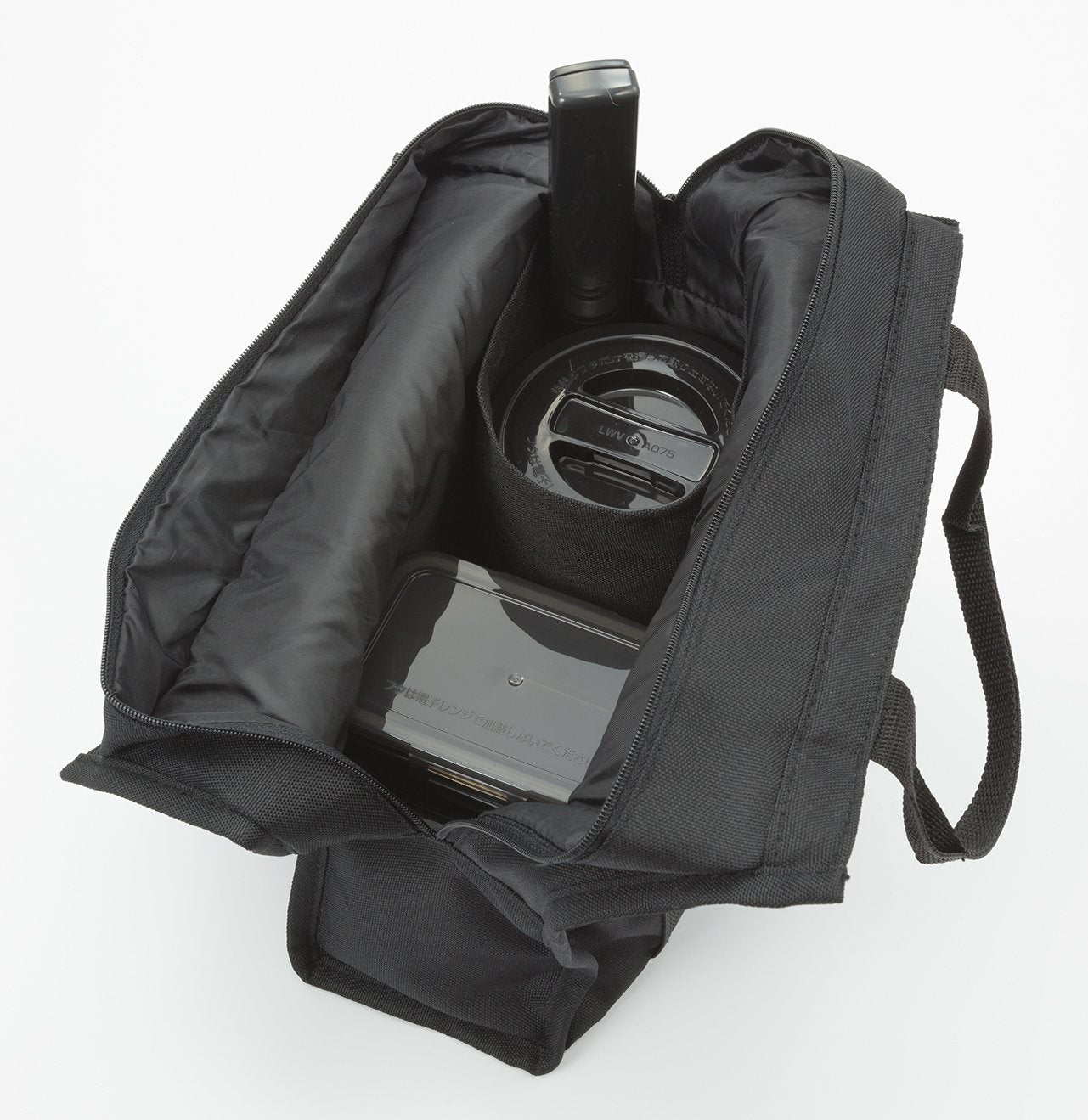 Tiger LWY-T036-K Black Stainless Steel Lunch Jar with Tote Bag 1.8 Cups Capacity