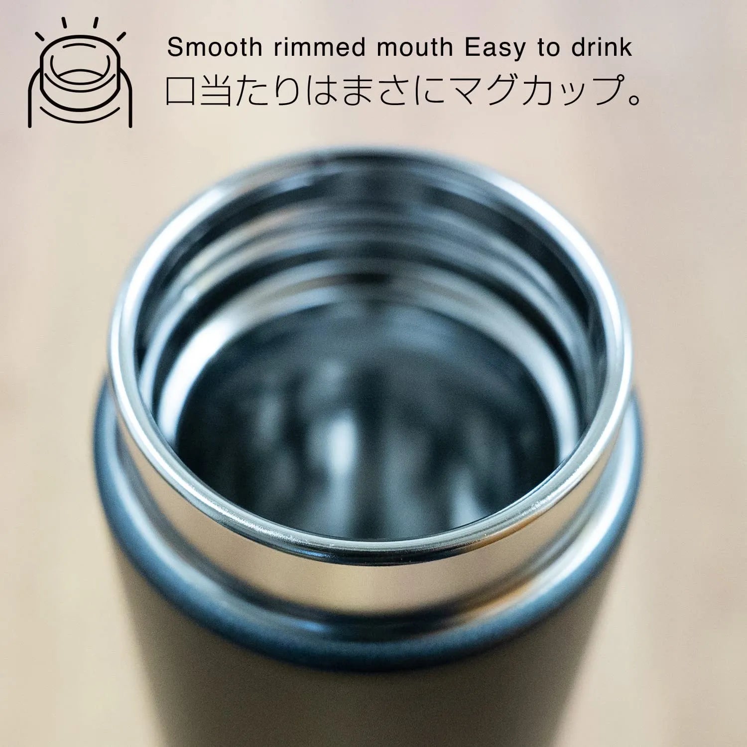 Tiger Mmz-K060Ks Thermos Mug Water Bottle Steel Black 600ml - Japanese Thermos Water Bottles