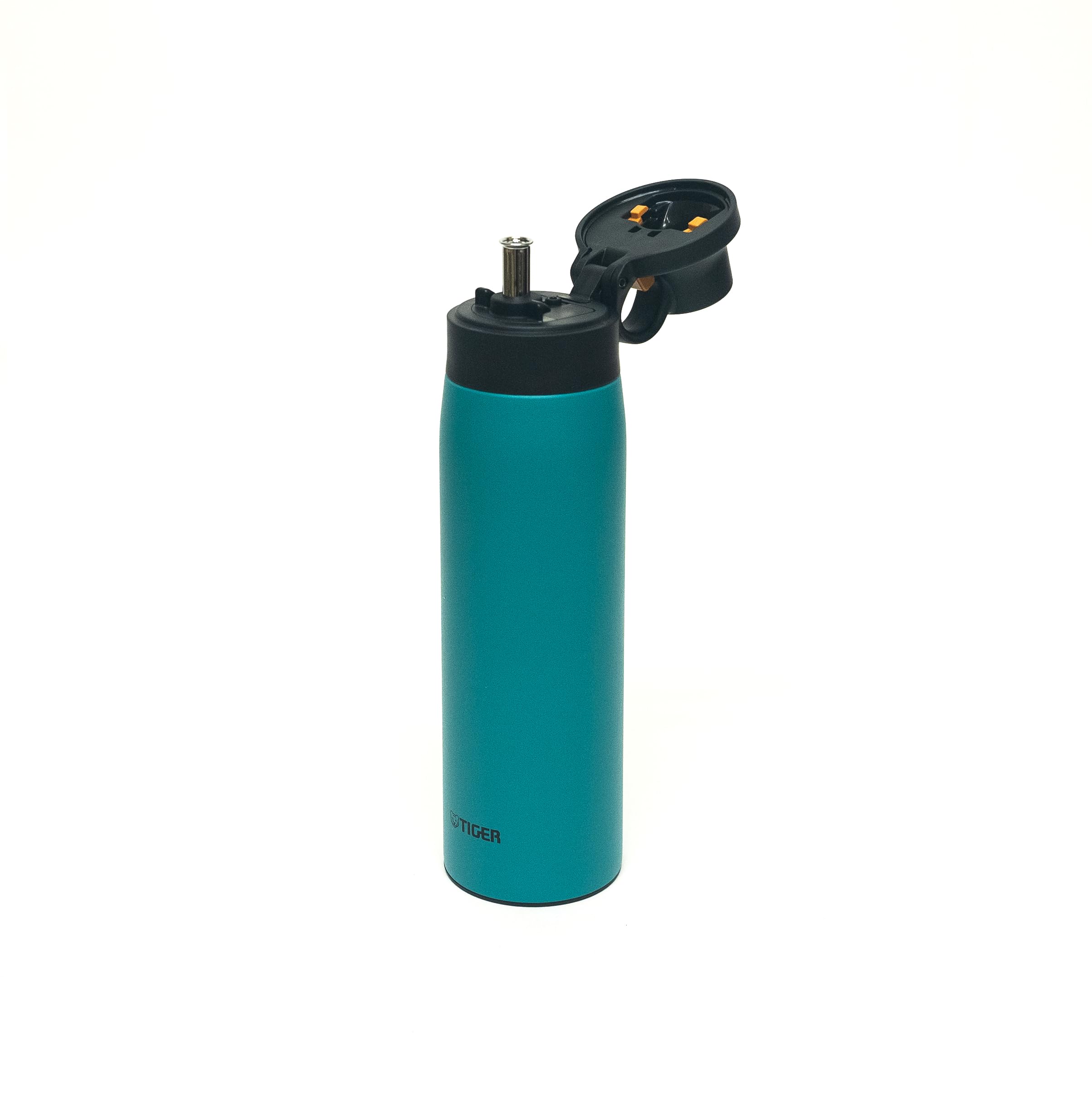 Tiger Vacuum Bottle 500ml with Stainless Steel Straw – Viridian Blue-Green