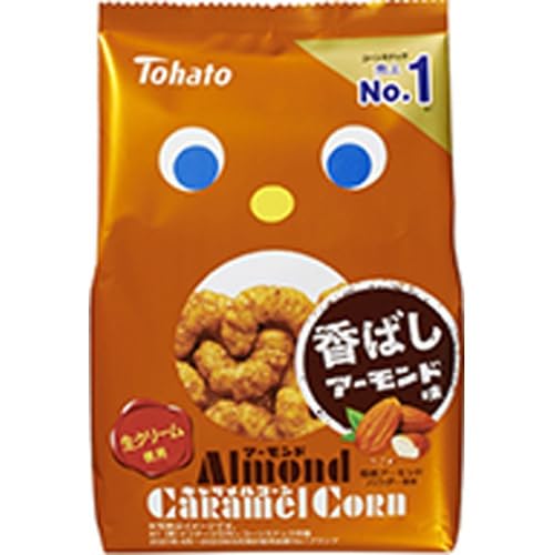 Distribution Tohato Almond Caramel Corn Puffs Snack 65G Delicious Treat